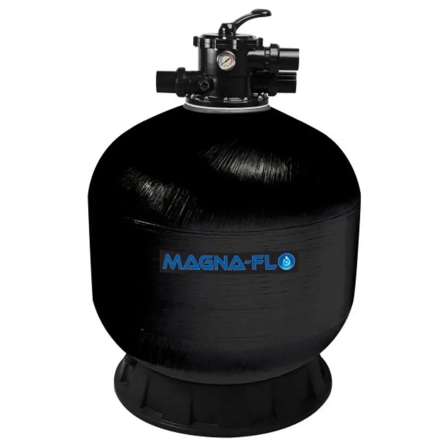 Magna-Flo top mount sand filter with multiport valve