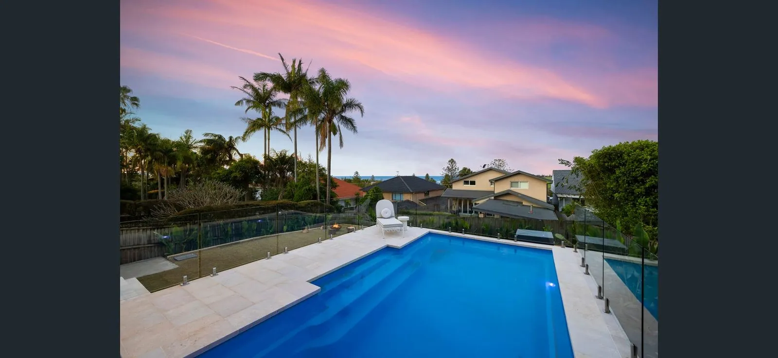 A fibreglass pool we installed at Collaroy