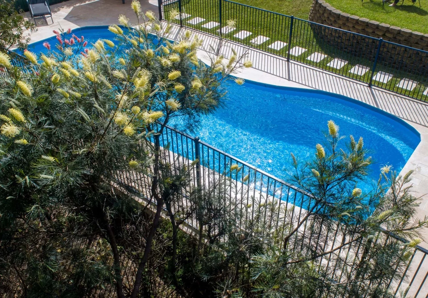 A Belmont fibreglass pool