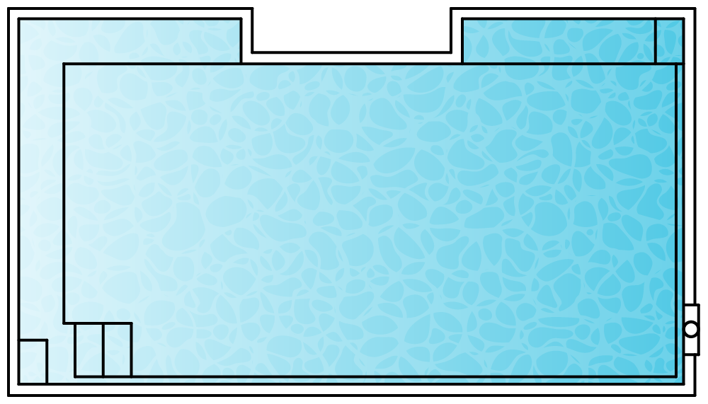 Plan drawing of the Resort 6, 6.20 by 3.50 m
