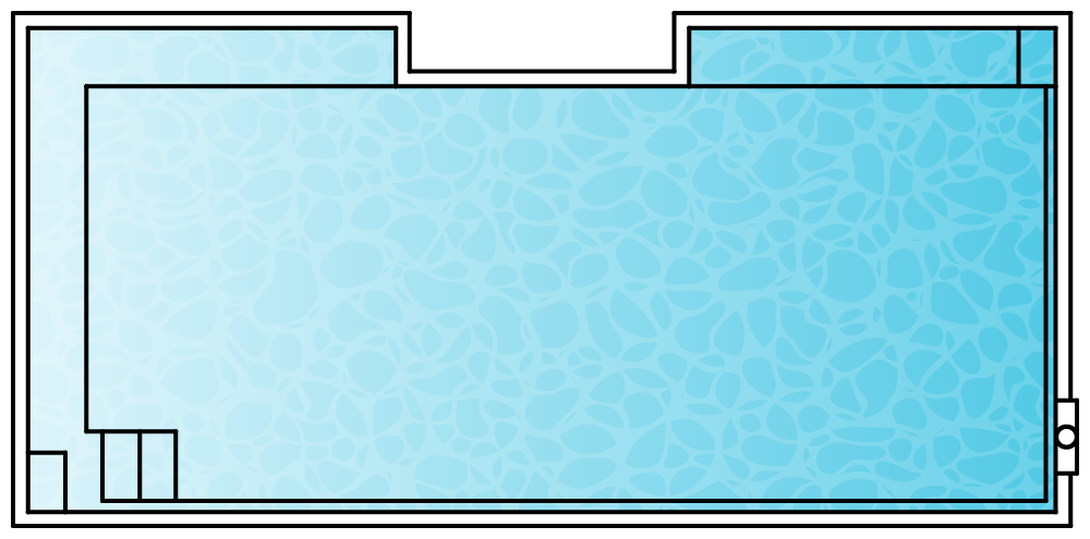 Plan drawing of the Resort 7, 7.20 by 3.50 m