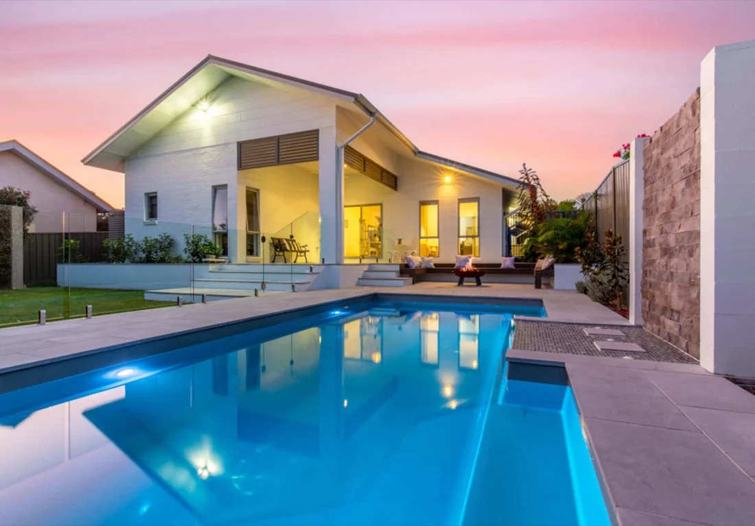Resort fibreglass pool